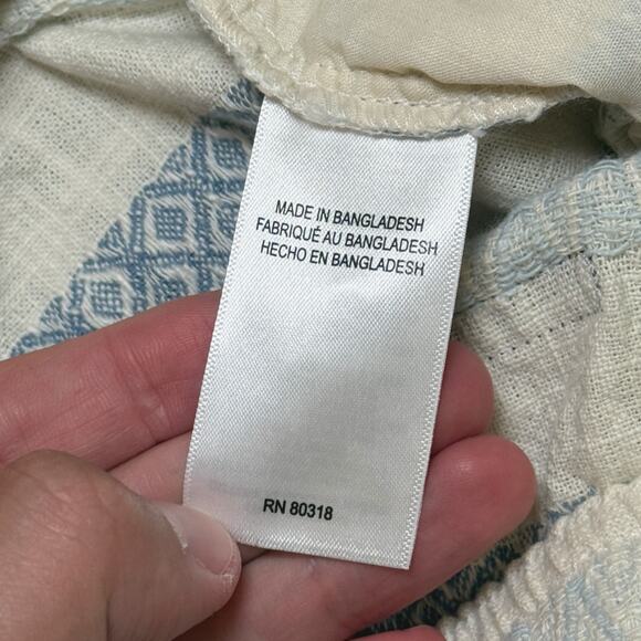 Lucky Brand Dobby Stripe Cotton Drawstring Shorts Size M NWT Blue Multi Stripe - Picture 8 of 11